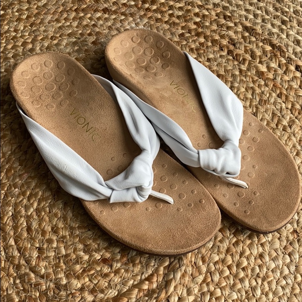 White Vionic Sandals